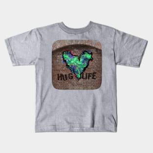 Hug Life - Green Graffiti Kids T-Shirt